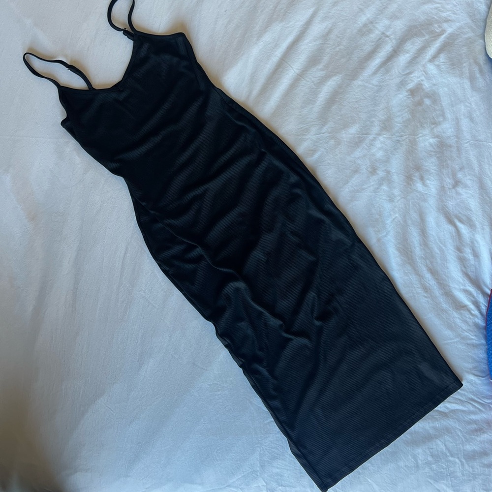 MIDI BODYCON SLIP DRESS